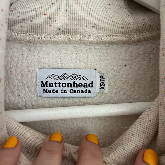 Muttonhead Women’s Hoodie in Speckly Grey - Picture 8 of 9